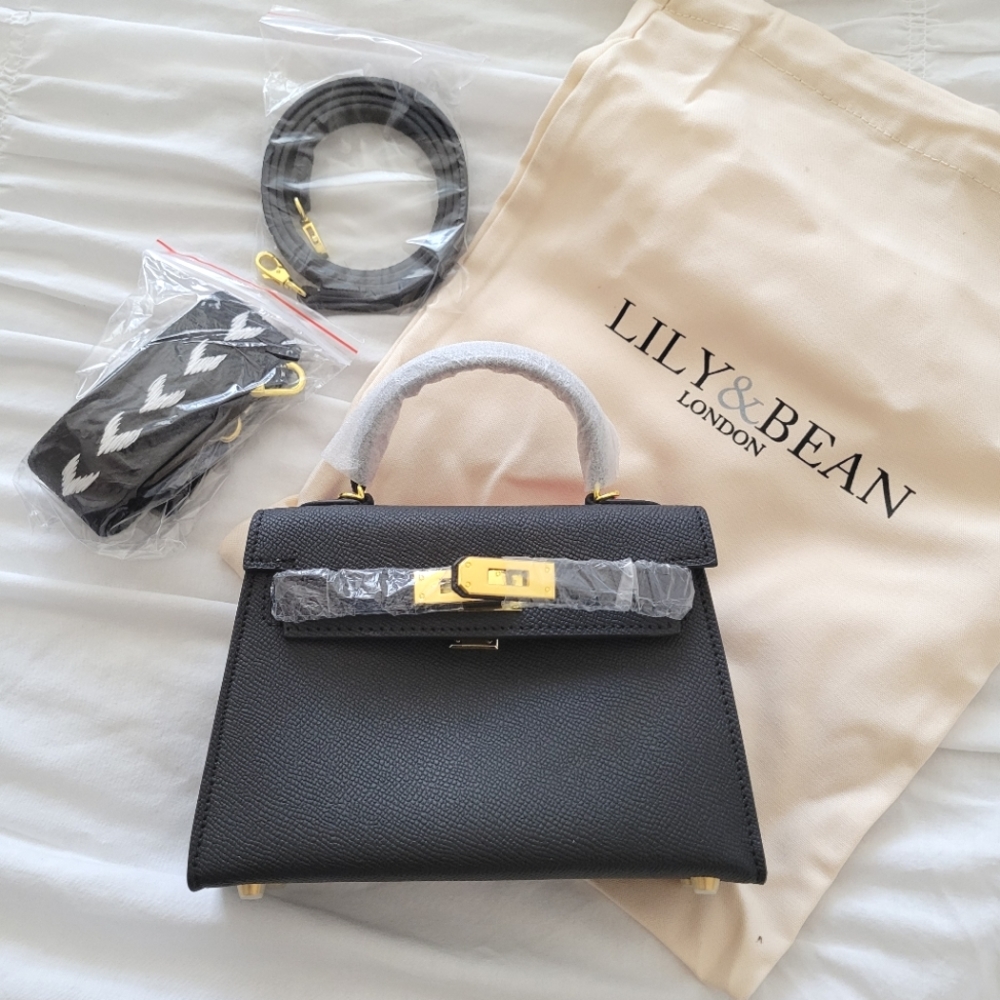 Lily & Bean Hettie Mini Bag - Black (Hermes knock off)